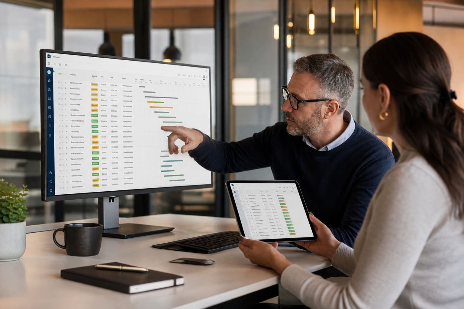 Smartsheet workspace and reporting
